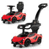 3 in 1 Licensed Lamborghini Ride Walking Toy Stroller-Red - Color: Red - Minihomy