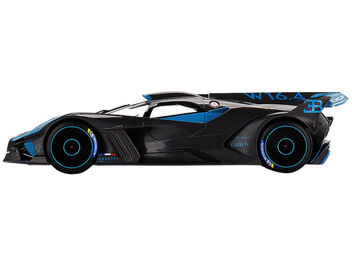 Bugatti Bolide Presentation Version Blue and Black 1/18 Model Car by Top Speed