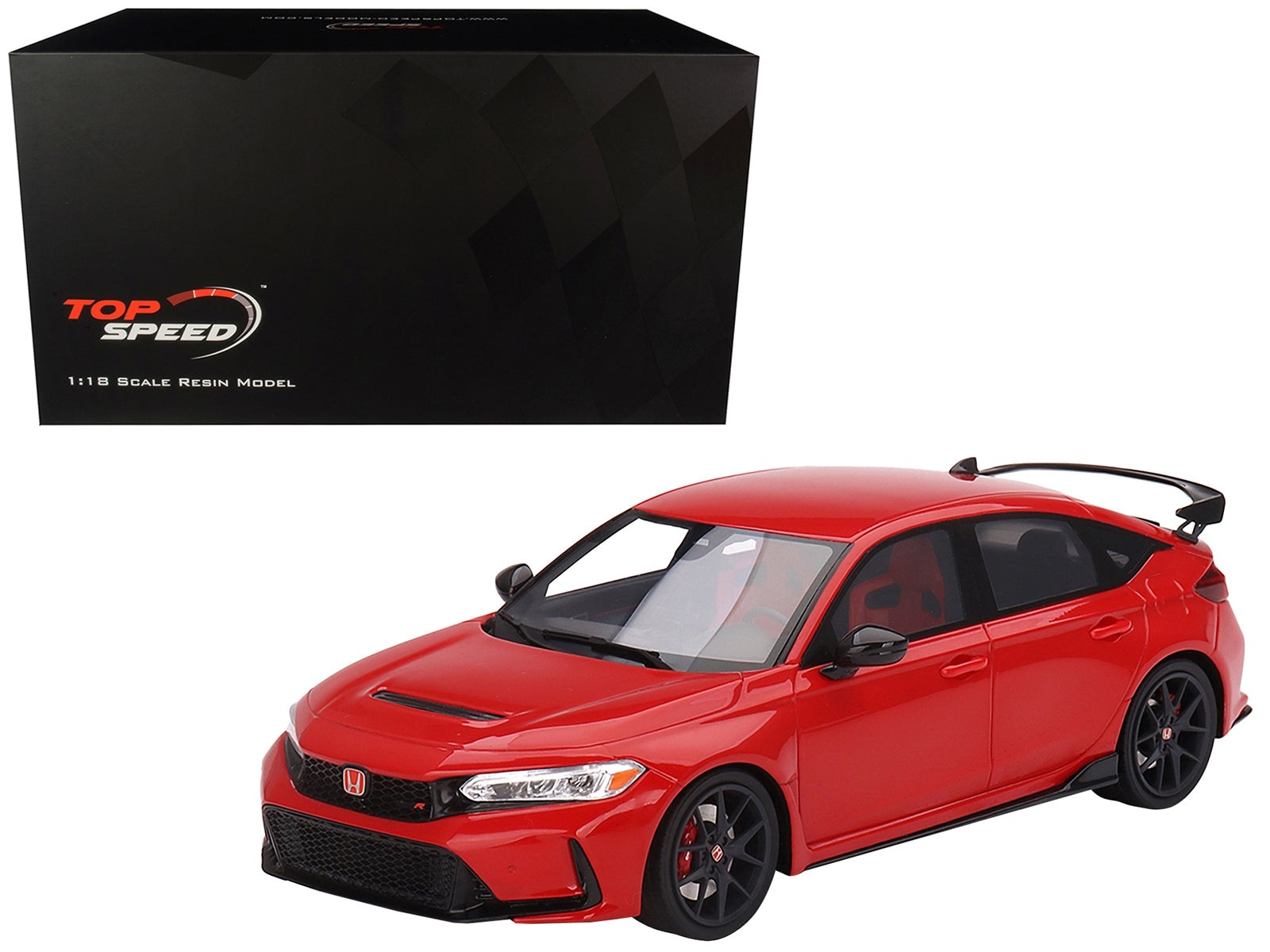 2023 Honda Civic TYPE R Rallye Red 1/18 Model Car by Top Speed - Minihomy