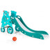 4-in-1 Foldable Baby Slide Toddler Climber Slide PlaySet with Ball-Green - Color: Green - Minihomy