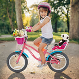 Kids Bicycle with Training Wheels and Basket for Boys and Girls