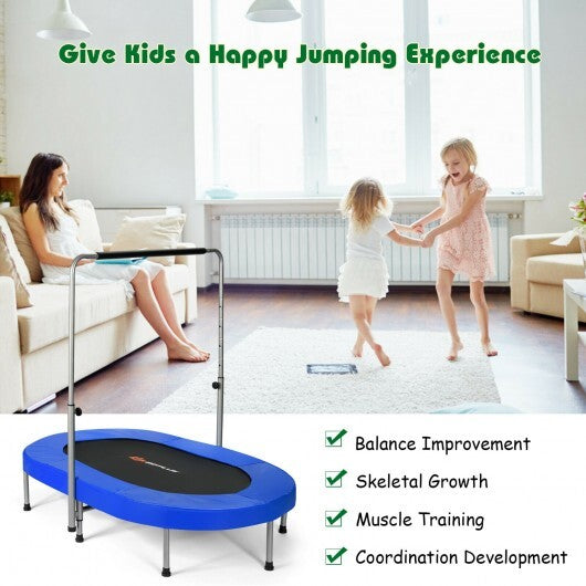 2-Person Foldable Mini Kids Fitness Rebounder Trampoline - Minihomy