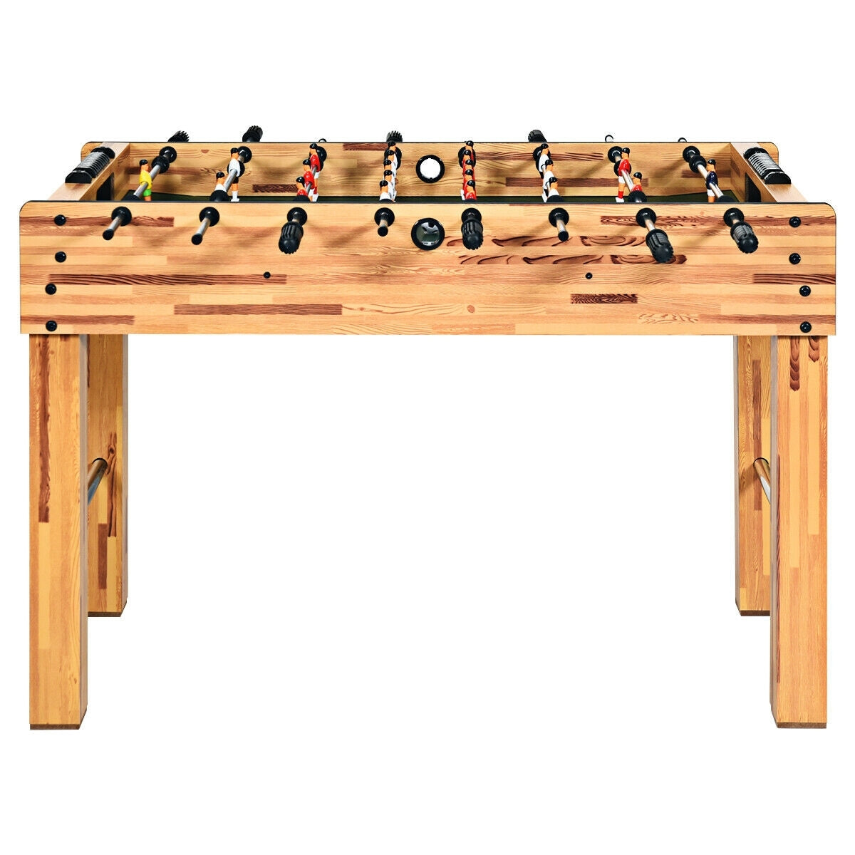 48 Inch Foosball Table Indoor Soccer Game-Beige - Color: Beige - Minihomy