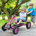 4 Wheels Kids Ride On Pedal Powered Bike Go Kart Racer Car Outdoor Play Toy-Pink - Color: Pink - Minihomy