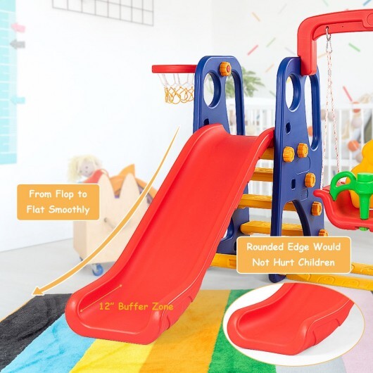 3-in-1 Junior Children Climber Slide Playset - Minihomy