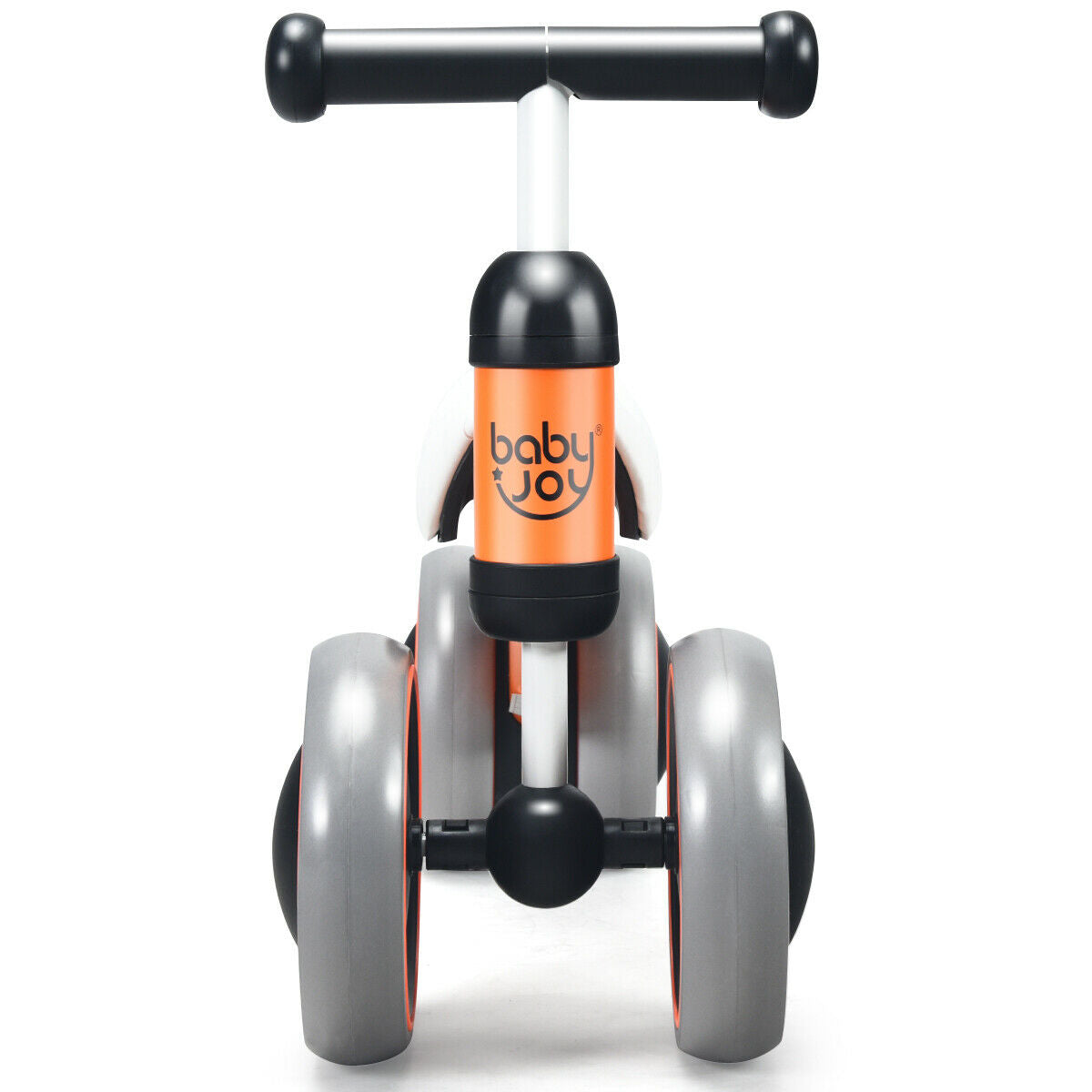 4 Wheels No-Pedal Baby Balance Bike-Orange - Color: Orange - Minihomy