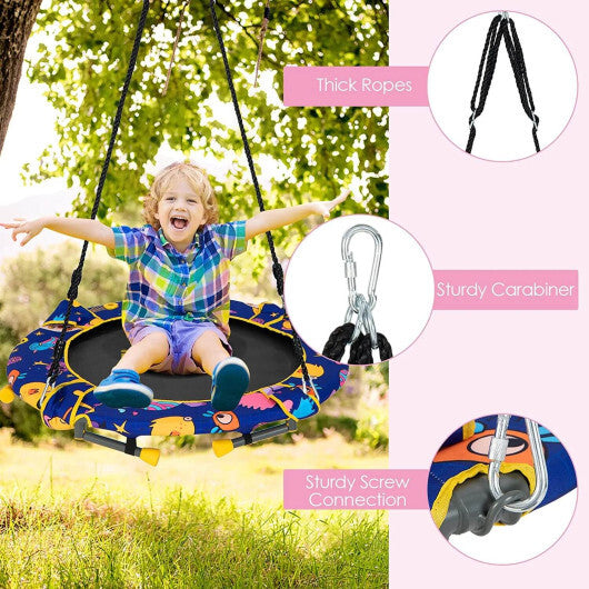 36 Inch Foldable Mini Trampoline for Kids with Adjustable Straps - Minihomy