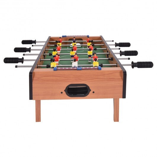 27 Inch Indoor Competition Game Foosball Table with Legs - Color: Brown - Minihomy