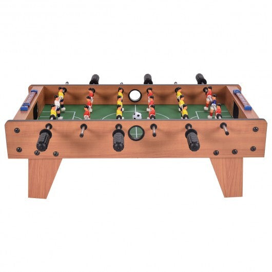 27 Inch Indoor Competition Game Foosball Table with Legs - Color: Brown - Minihomy