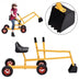 Heavy Duty Kid Ride-on 4-Wheel Excavator Sand Digger - Color: Yellow - Minihomy