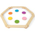 12-Piece Kids Wooden Balance Beam with Colorful Steeping Stones - Minihomy