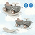 Convertible Rocking Horse and Sliding Car with Detachable Balance Board-Dark Gray - Minihomy