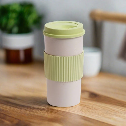 Reusable Coffee Tea Cup Random Color Wheat Straw Mug Coffee Cup with Lid Home Outdoor Water Bottle Travel Insulated Cup