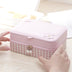 Storage Double-layer PU Jewelry Box