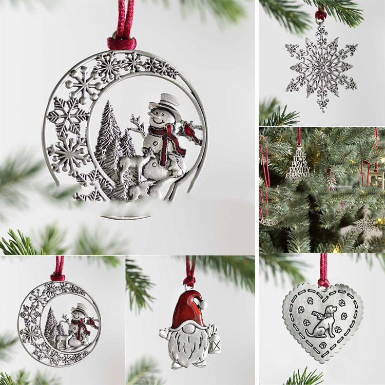 Pure Tin Christmas Tree Ornaments