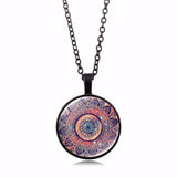 Yoga Mandala Flower Time Gemstone Necklace