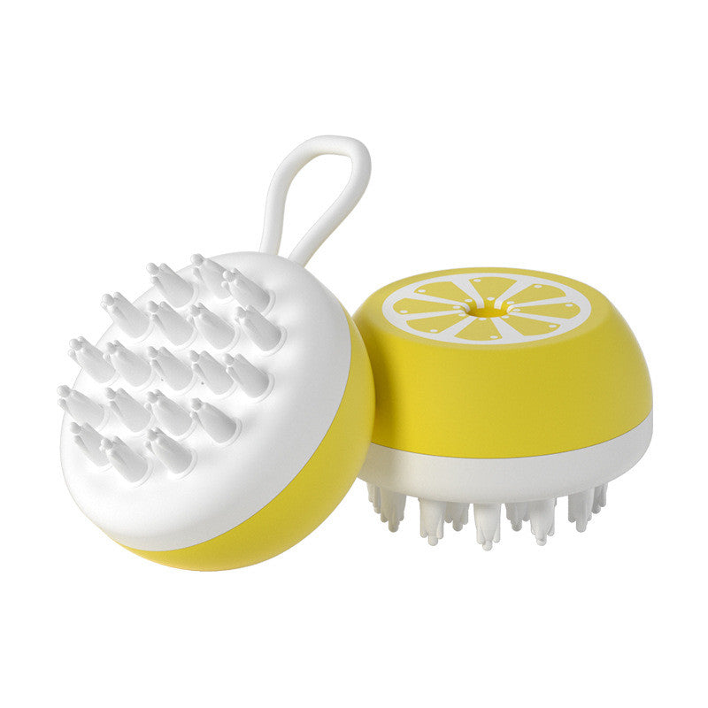 Pet Dog Cat Bath Brush 2-in-1 Pet SPA Massage Comb Soft Silicone Pet Shower Hair