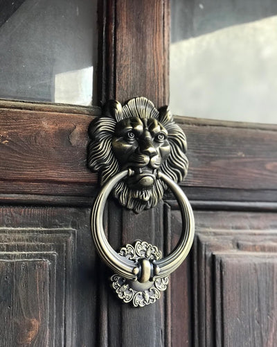 20cm Large Antique Lion Door Knocker Lionhead Doorknockers L