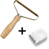 Pet Supplies Hair Remover - Manual Sweater Dry Cleaner with Wooden Handle