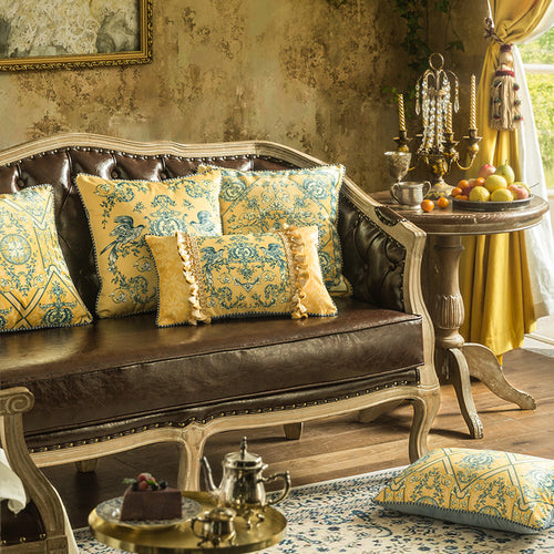 European Style Retro Light Luxury Living Room Sofa Cushion Pillowcase