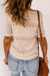 Short Sleeve Openwork Knit Sweater