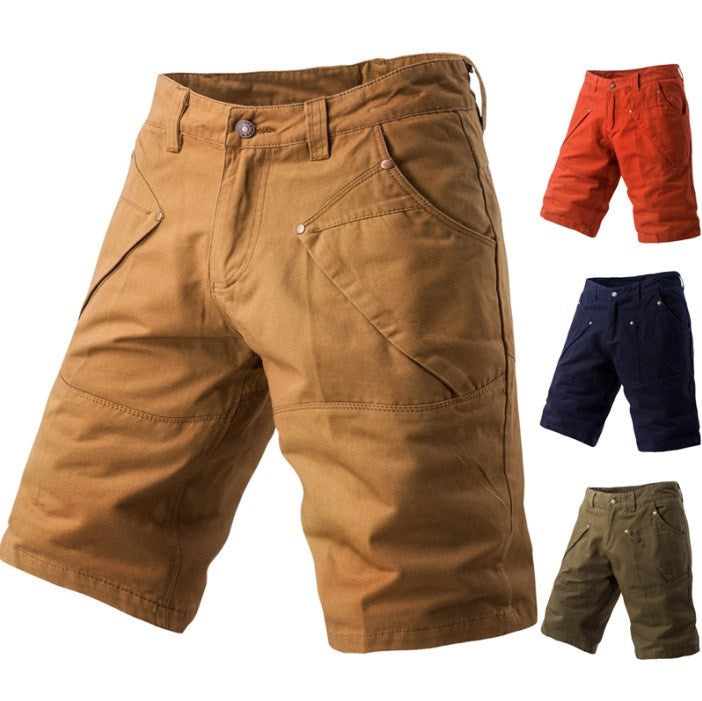 Mens summer casual versatile pocket beach shorts - Minihomy