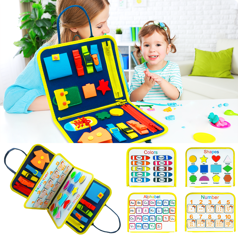 Children's Busy Board Dressing And Buttoning Learning Baby Early Education Learning Toy