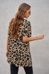 Leopard Pocketed T-Shirt Dress - Minihomy