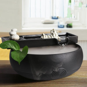 Flowing Water Decoration Lucky Ceramic Fountain Water Switch Fish Tank