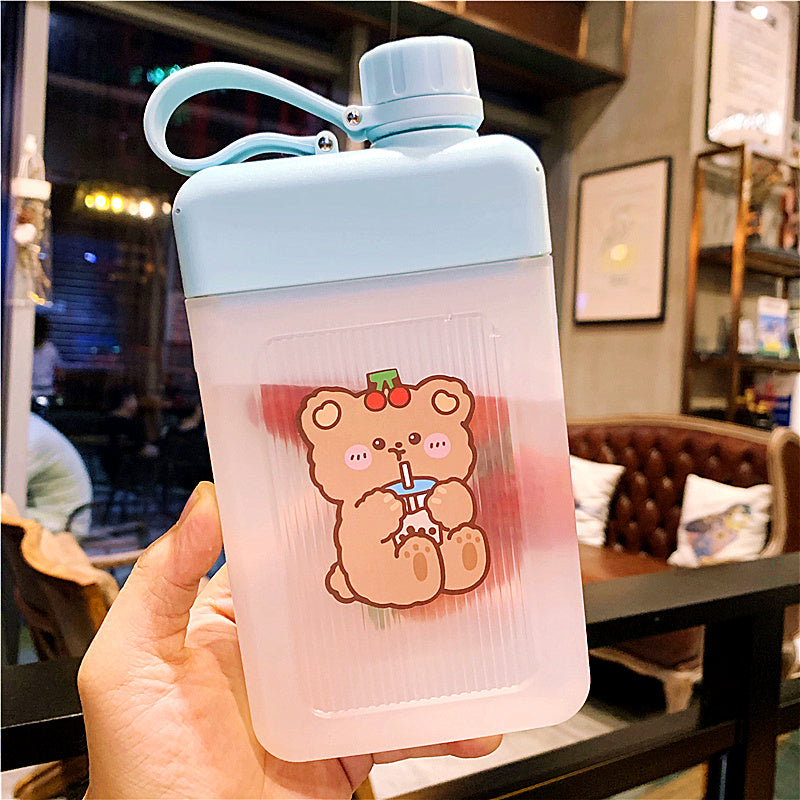 Korean Version Of Simple And Square Frosted Plastic Cup - Minihomy