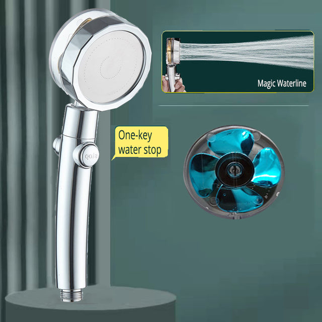 Modern Minimalist Supercharged Small Waist Small Fan Shower Nozzle