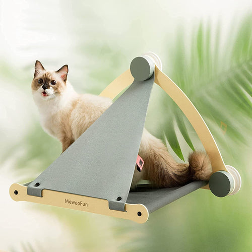 Cat Hammock Pet Hanging Beds Cat Sunny Window Seat Mount Soft Pet Shelf Seat Beds Holds Up to 30 lbs Detachable Cat Supplies