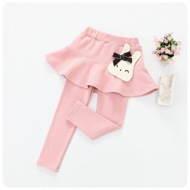 Children's Girls Leggings Cotton Lace Skirt Pants