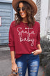 Christmas SANTA BABY Graphic Sweatshirt - Minihomy