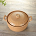 Rich White Orange Flower Household High Temperature Resistant Health Ceramic Casserole