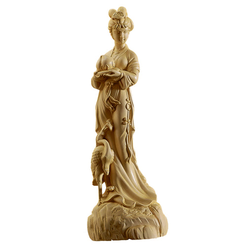 Boxwood Beauty Wood Carving Ornaments Home