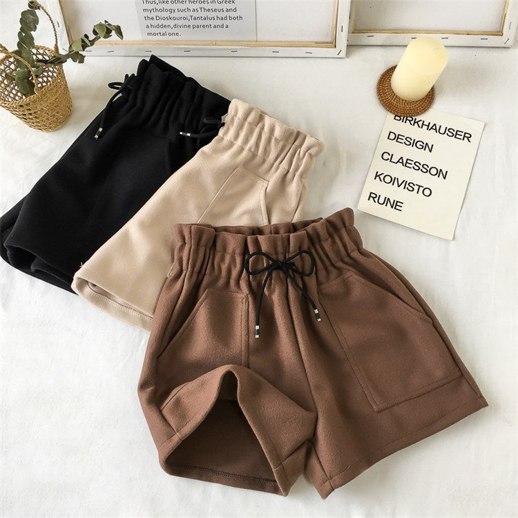 Women's High Waist Wide Leg A-line Boots Shorts