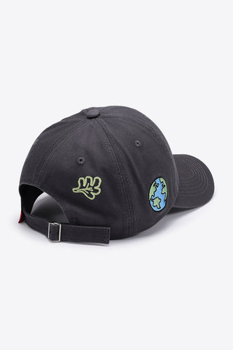 Contrast Embroidered Baseball Cap