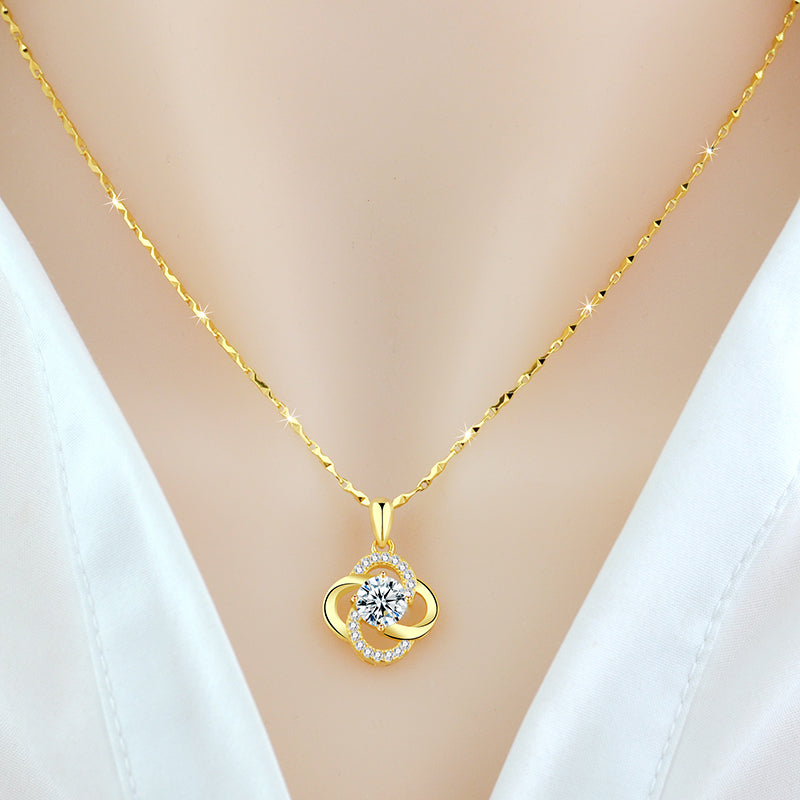 Necklace Female Clover Clavicle Chain For Girlfriend
