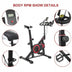 Indoor Exercise Bike Stationary Bicycle Cardio Fitness Workout Gym & Home - Minihomy