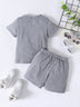 Boys CHAMPIONSHIPS Graphic Tee and Shorts Set - Minihomy