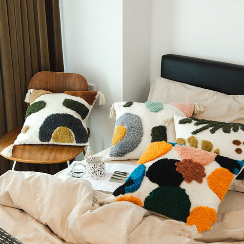 Tufted Model Room Sofa Pillowcase Homestay Home Decor