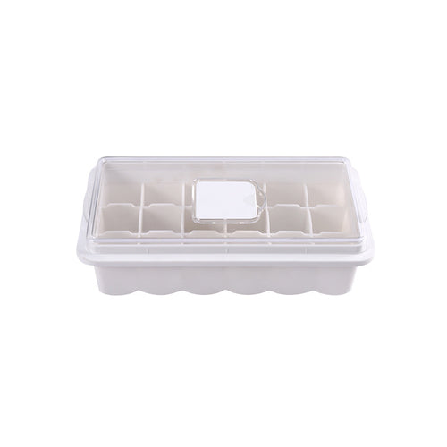 18-grid Transparent Non-flavor Ice-making Hole Cover Water-filled Silicone Ice Tray
