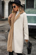 Color Block Dropped Shoulder Sherpa Duster Coat - Minihomy