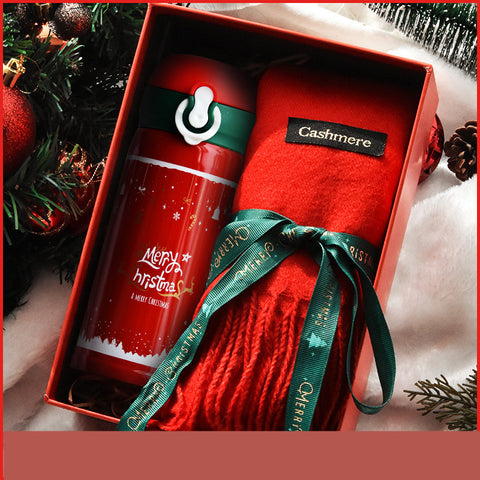 Christmas Gift Female Thermos Cup Gift Box Set