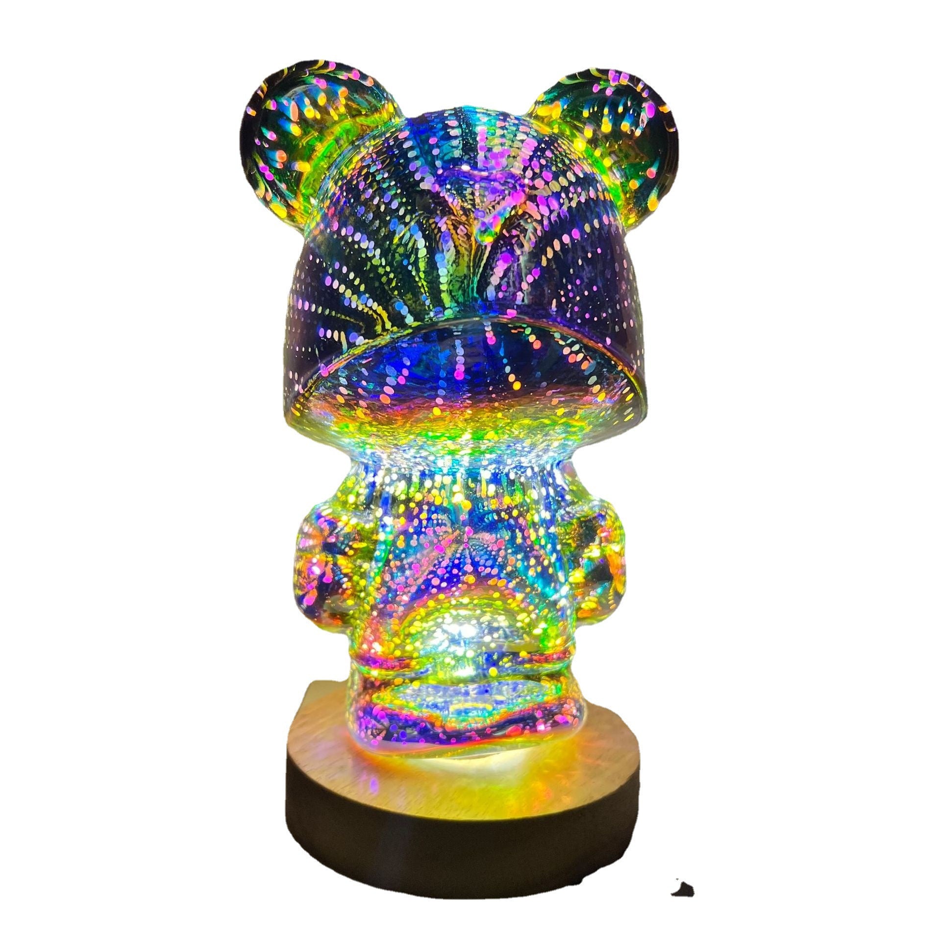 3D Firework Bear Light Luminous Bear Atmosphere Table Lamp