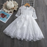 Girls Lace Dress Spring And Autumn