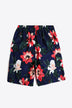 Full Size Floral Drawstring Waist Swim Trunks - Minihomy