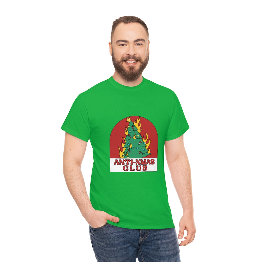 Anti-Xmas Club Unisex Heavy Cotton Tee Unisex - Minihomy