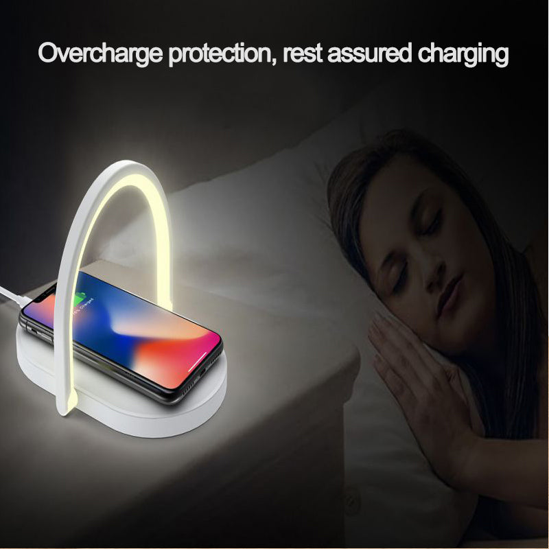 3 In 1 Foldable Wireless Charger Night Light Charging Station - Minihomy